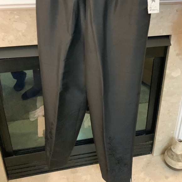 Black Silk Dress Pants - Picture 2 of 6